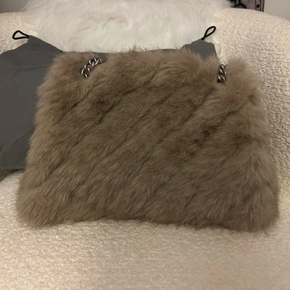 Balenciaga Crush Chain Faux Fur Bag - Picture 2 of 12